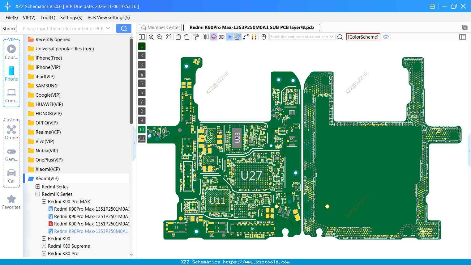 Redmi K90Pro Max-1353P250M0A1 SUB PCB Layer